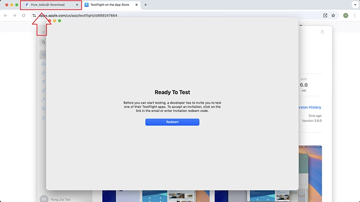 macOS installation step